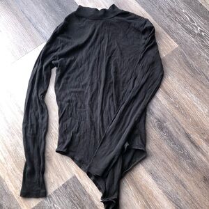 H&M Black Long Sleeve Women’s Bodysuit Size Medium